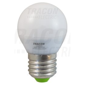   Tracon LED fényforrás 230 VAC, 5 W, 2700 K, E27, 350 lm, 250°, G45, EEI=A+