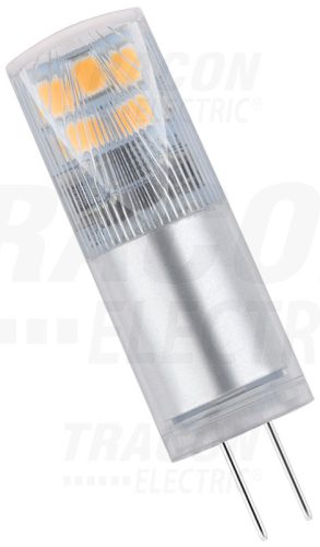 Tracon LED G4 fényforrás alumínium házzal 12 VAC/DC, 2,4 W, 4000 K, G4, 250 lm, 200°, EEI=A++
