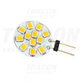   Tracon LED fényforrás 12 VAC/DC, 2 W, 4000 K, G4, 140 lm, 180°, EEI=A+