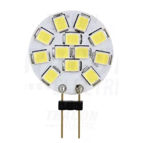   Tracon LED fényforrás 12 VAC/DC, 2 W, 2700 K, G4, 140 lm, 180°, EEI=A+