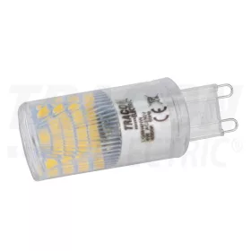   Tracon LED G9 fényforrás alumínium házzal 230 VAC, 4 W, 4000 K, G9, 350 lm, 200°, EEI=A+
