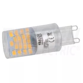   Tracon LED G9 fényforrás alumínium házzal 230 VAC, 4 W, 2700 K, G9, 350 lm, 200°, EEI=A+