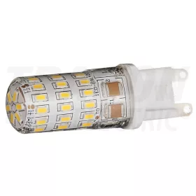   Tracon Szilikon házas LED fényforrás,  230 VAC, 3,3 W, 2700 K, G9, 310 lm, 360°, EEI=F