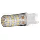 Tracon Szilikon házas LED fényforrás,  230 VAC, 3,3 W, 2700 K, G9, 310 lm, 360°, EEI=F