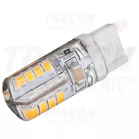   Tracon Szilikon házas LED fényforrás 230 VAC, 3 W, 2700 K, G9, 180 lm, 360°, EEI=A+