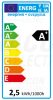 Tracon Tracon LED fényforrás műanyag házban, 230 VAC, 2,5 W,4000 K,G9,180 lm, 270°