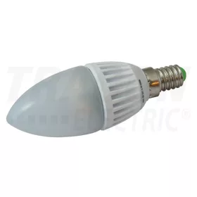   Tracon Gyertya búrájú LED fényforrás, tejüveg 230VAC, 5 W, 2700 K, E14, 370 lm, 250°