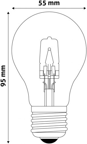 Entac Halogen Classic E27 52W 3000K