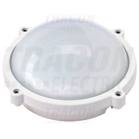   Tracon Védett, műanyag házas LED hajólámpa, kerek forma 230 VAC, 50 Hz, 8 W, 640 lm, 4000 K, IP65,EEI=A+