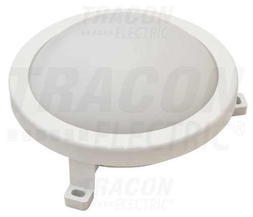Tracon Műanyag házas LED hajólámpa, kerek forma 230 V, 50 Hz, 12 W, 840 lm, 4000 K, IP54,EEI=A