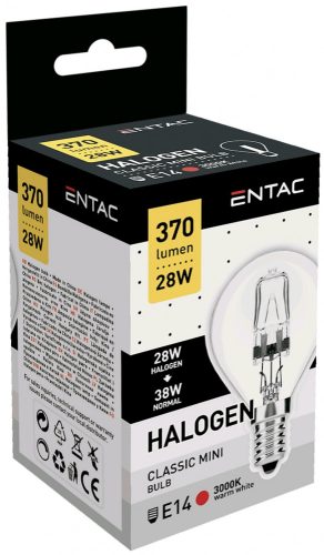 Entac Halogen Mini E14 28W 3000K