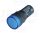 Tracon LED-es jelzőlámpa, kék 12V AC/DC, d=16mm