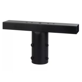 Fényvető, lámpatest tartó kar oszlophoz, fekete