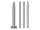 Lighting split pole 4m szürke, Lámpaoszlop d60mm-oszlopvég szürke acél 4000mm