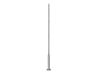 Lighting split pole 3m szürke, Lámpaoszlop d60mm-oszlopvég szürke acél 3000mm