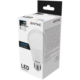 Entac LED Globe E27 8W CW 6400K