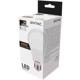 Entac LED Globe E27 8W NW 4000K