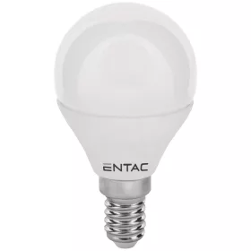 Entac LED Mini Globe E14 6,5W CW 6400K