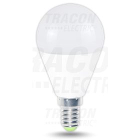   Tracon Gömb burájú LED fényforrás 230 V, 50 Hz, E14, 8 W, 570 lm, 4000 K, EEI=A+