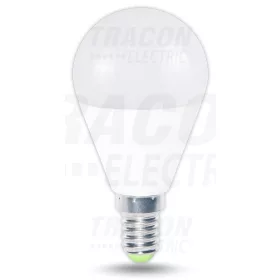   Tracon Gömb burájú LED fényforrás 230 V, 50 Hz, E14, 8 W, 570 lm, 4000 K, EEI=A+