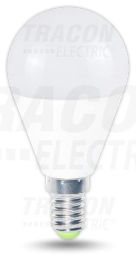 Tracon Gömb burájú LED fényforrás 230 V, 50 Hz, E14, 8 W, 570 lm, 4000 K, EEI=A+