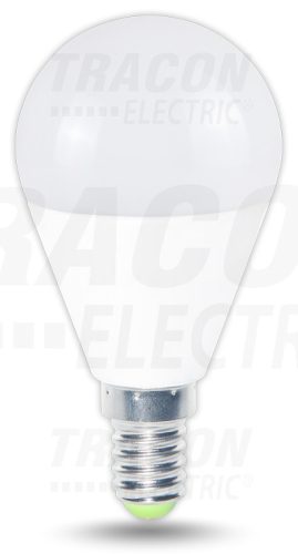 Tracon Gömb burájú LED fényforrás 230 V, 50 Hz, E14, 8 W, 570 lm, 2700 K, EEI=A+