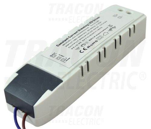 Tracon Dimmelhető LED meghajtó 48 W-os panelekhez 200-240 VAC, 0,5 A / 26-42 VDC, 1100 mA, 1-10 V