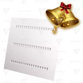 Sávos LED panel, négyzet, fehér