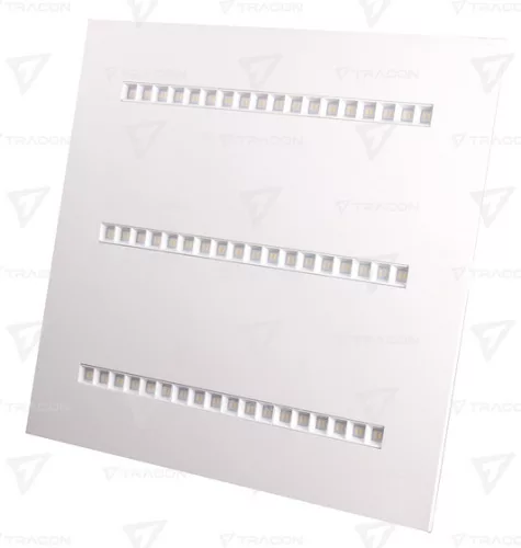 Sávos LED panel, négyzet, fehér