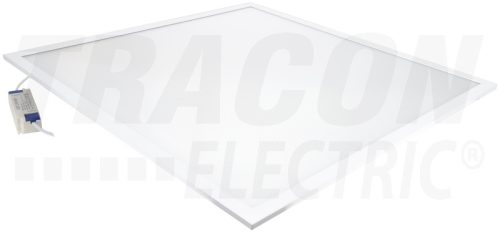 Tracon LED panel, négyzet, fehér 230VAC, 50Hz, 40W, 3400lm, 4000K, IP40, 595×595mm, EEI=A