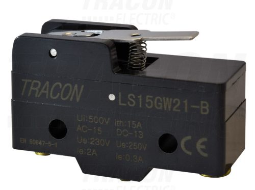 Tracon Helyzetkapcsoló, rugószáras 1×CO, 2A/230V AC, 17mm, IP00