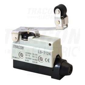   Tracon Helyzetkapcsoló, rugószáras-csuklógörgő 1×CO, 2A/230V AC, 65mm, IP40