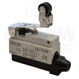   Tracon Helyzetkapcsoló, rugószáras-csuklógörgő 1×CO, 2A/230V AC, 47mm, IP40