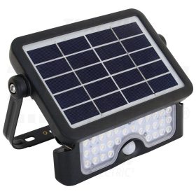   Tracon Napelemes LED fényvető mozgásérzékelővel 5 W, 4000 K, 500 lm, IP65, 3,7 V 2×1500 mAh