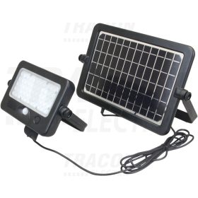   Tracon Napelemes LED fényvető mozgásérzékelővel, 10 W, 4000 K, 1100 lm, IP65, 3,7 V 7200 mAh