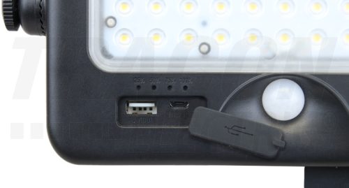 Tracon Napelemes LED fényvető mozgásérzékelővel, 10 W, 4000 K, 1100 lm, IP65, 3,7 V 7200 mAh