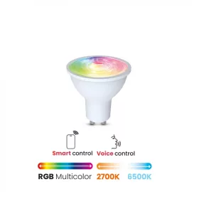   DURA SMART LED 5W RGB+W  GU10, MR16, WIFI, BLUETOOTH, AMAZON ALEXA, GOOGLE VOICE ASSISTANT