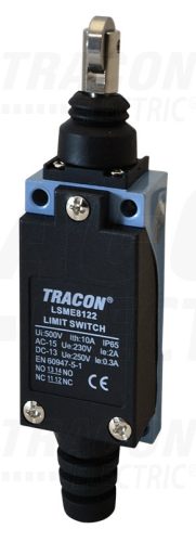 Tracon Helyzetkapcsoló, nyomógörgős 1×NO+1×NC, 5A/250V AC, 90°, IP65
