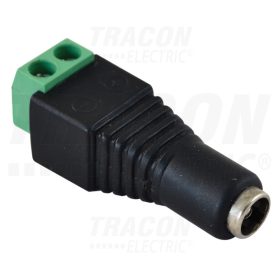  Tracon Jack/csavaros csatlakozó hüvely LED szerelésekhez 5,5 mm