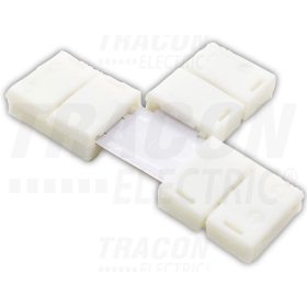   Tracon Forrasztás nélküli "T" gyorscsatl. egyszínű LED szalagokhoz W=8 mm, 2P