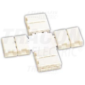   Tracon Forrasztás nélküli "X" gyorscsatl. egyszínű LED szalagokhoz W=8 mm, 2P