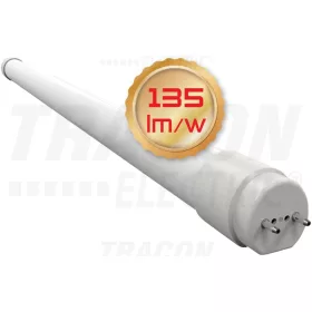   Tracon Üveg LED fénycső, opál burás, 230 V, 50 Hz, G13, 9 W, 1220 lm, 6500 K, 200°, EEI=D
