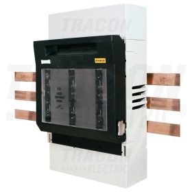   Tracon Biztosítós szakaszolókapcsoló, gyűjtősínre, felső kábelbev. 500/690V AC, 220/400V DC, max.250A, 3P, 1, 60mm