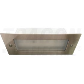   Tracon LED süllyesztett fali lámpatest, ezüst 110-240 VAC, 1,5 W, 100 lm, 3500 K, IP54, EEI=A