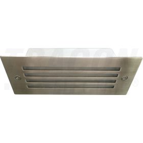   Tracon LED süllyesztett fali lámpatest takaróráccsal, ezüst 110-240 VAC, 1,5 W, 100 lm, 3500 K, IP54, EEI=A