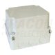 Tracon Műanyag doboz, kikönnyített, világos szürke, teli fedéllel 190×145×140mm, IP55