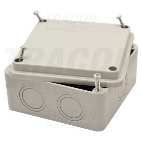   Tracon Elektronikai doboz, világos szürke, teli fedéllel 100×100×50mm, IP54
