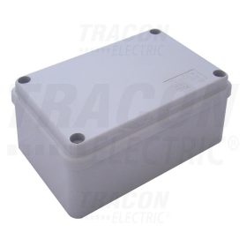   Tracon Elektronikai doboz, világos szürke, teli fedéllel 120×80×50mm, IP54