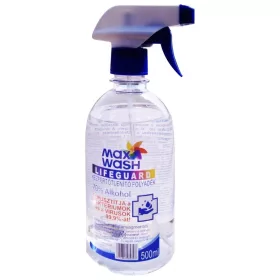   Maxwash Lifeguard Kézfertőtlenítő 500ml Szórófejjell 70% alkohol tartalommal