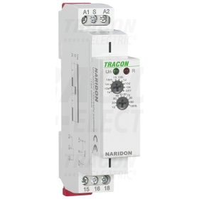   Tracon Egyfunkciós (meghúzáskésleltetéses) időrelé AC/DC 12-240V, 0,1s-10d, 16A/AC1, 250VAC/24VDC